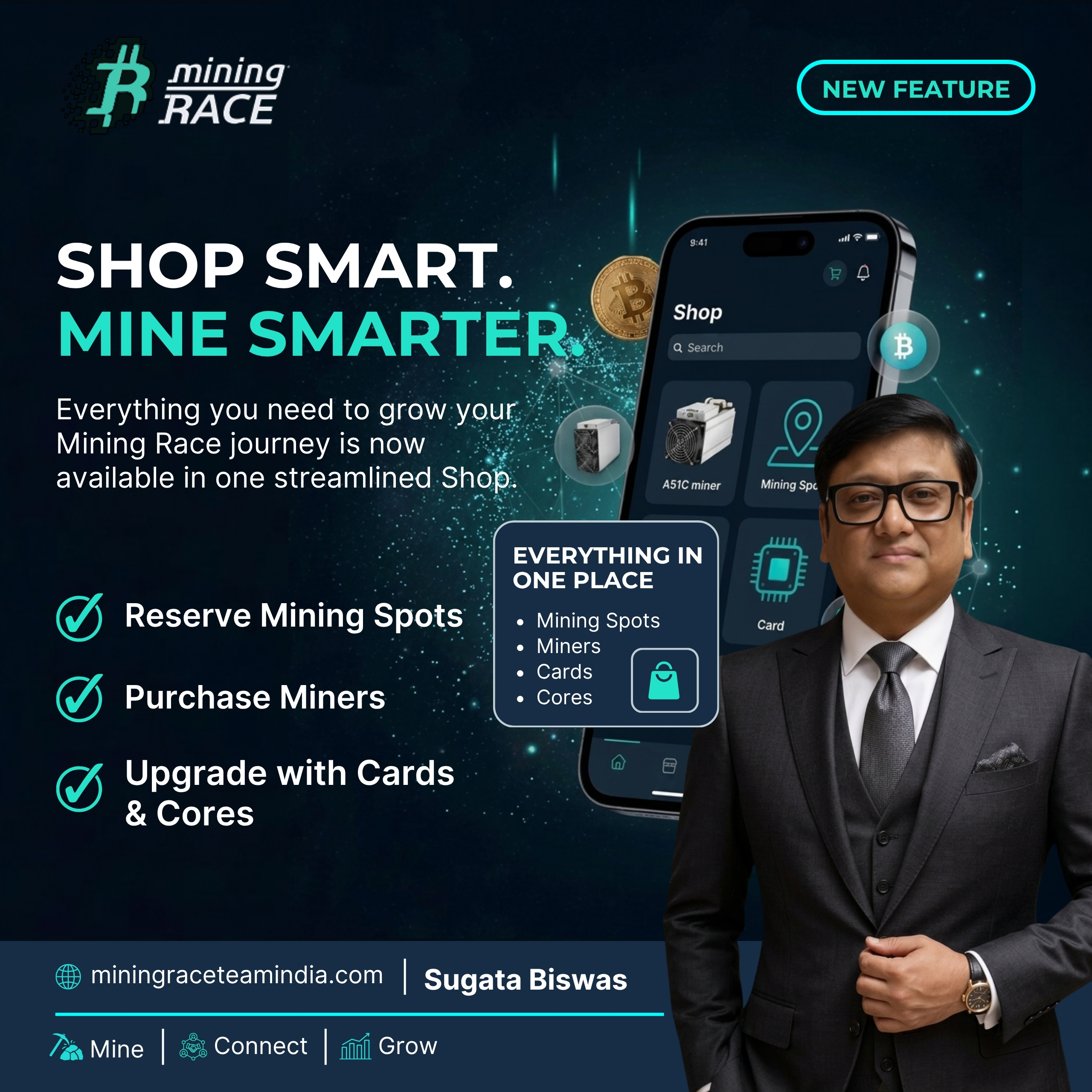 Mining Race promotional banner
